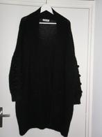 Transfer Zwart Lang Gehaakt Vest Gehaakte Bolletjes Mt S - M, Kleding | Dames, Truien en Vesten, Maat 38/40 (M), Verzenden, Zwart