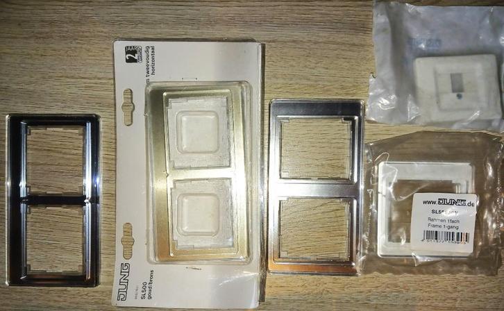 Jung Serie SL500 schakelmateriaal, Doe-het-zelf en Verbouw, Elektra en Kabels, Nieuw, Schakelaar, Ophalen of Verzenden