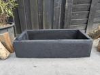 Mooie langwerpige betonnen trog waterbak ornament winterhard, Ophalen of Verzenden, Zo goed als nieuw, Rond, Minder dan 60 cm