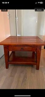 Teak hout, Huis en Inrichting, Tafels | Sidetables, Ophalen, Gebruikt, Rechthoekig