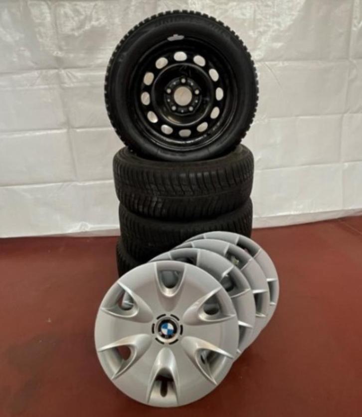Stalen velgen set met banden 16 inch  Bmw, Auto diversen, Overige Auto diversen, Ophalen