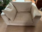 Loveseat fauteuil crème wit - landelijk modern, Huis en Inrichting, Ophalen, Gebruikt, 75 tot 100 cm, Landelijk of modern
