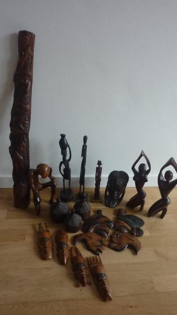 afrikaans houtsnijwerk, beeld, hout, kunst, schip beschikbaar voor biedingen