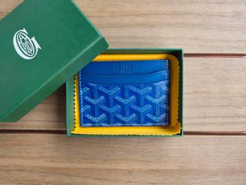 Goyard Saint Sulpice kaarthouder blauw beschikbaar voor biedingen