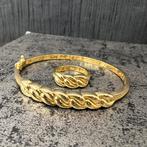 18k gouden armband met ring cuban model, Ophalen of Verzenden, Nieuw, Goud