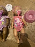 2 originele Babyborns met accessoires, Ophalen of Verzenden, Gebruikt, Babypop