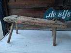 Oude houten krukje, Antiek en Kunst, Curiosa en Brocante, Ophalen of Verzenden