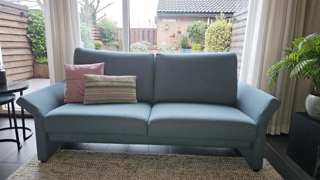 Bank 'Bali' emerald/ zeegroen / turqoise, Ophalen, Minder dan 75 cm, 150 tot 200 cm, Tweepersoons