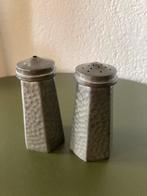 Tinnen peper en zout stel, Ophalen of Verzenden