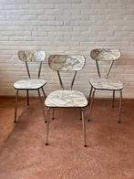 ✨ Set van 3 Vintage Brabantia Stoeltjes – Marmer Look ✨, Ophalen