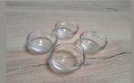 4 Kleine glazen schaaltjes voor bijv. dipsausjes, Ophalen of Verzenden, Nieuw