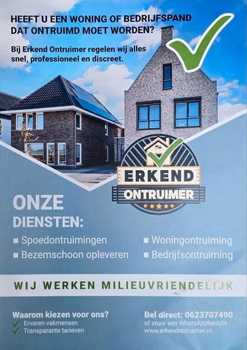 Ontruimer arnhem Nijmegen  huisontruiming Woning ontruiming  beschikbaar voor biedingen