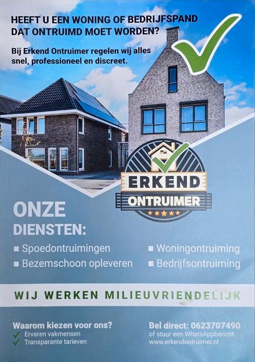 Ontruimer arnhem Nijmegen  huisontruiming Woning ontruiming, Diensten en Vakmensen, Overige Diensten