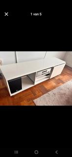Tv meubel hoogglans wit, Huis en Inrichting, Kasten | Televisiemeubels, Gebruikt, 150 tot 200 cm, Ophalen of Verzenden, Minder dan 100 cm