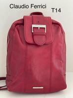 Mooie rode rugzak van Claudio Ferrici T14, Overige merken, Minder dan 30 cm, Ophalen of Verzenden, Minder dan 25 cm