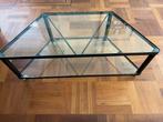 TV tafel, Ophalen, Gebruikt, 100 tot 150 cm, Glas