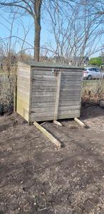 Klein schuurtje.container berging., Tuin en Terras, Bergingen en Tuinkasten, Ophalen of Verzenden, Zo goed als nieuw, Kunststof