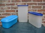 tupperware: pastakoker, ruimtespaarders, Huis en Inrichting, Keuken | Tupperware, Verzenden, Gebruikt, Blauw, Overige typen