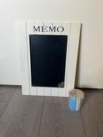 Memobord / krijtbord met krijtjes, Ophalen, Zo goed als nieuw, Magneetbord