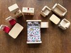 Set poppenhuis meubels, Verzamelen, Poppenhuizen en Toebehoren, Ophalen, Zo goed als nieuw, Poppenhuis