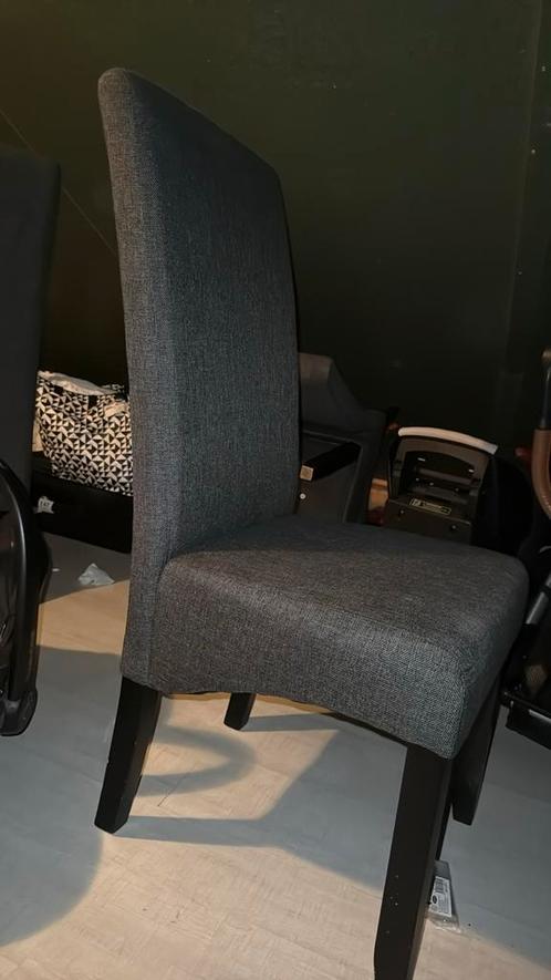 6 Eetstoelen, Huis en Inrichting, Stoelen, Zo goed als nieuw, Grijs, Ophalen of Verzenden