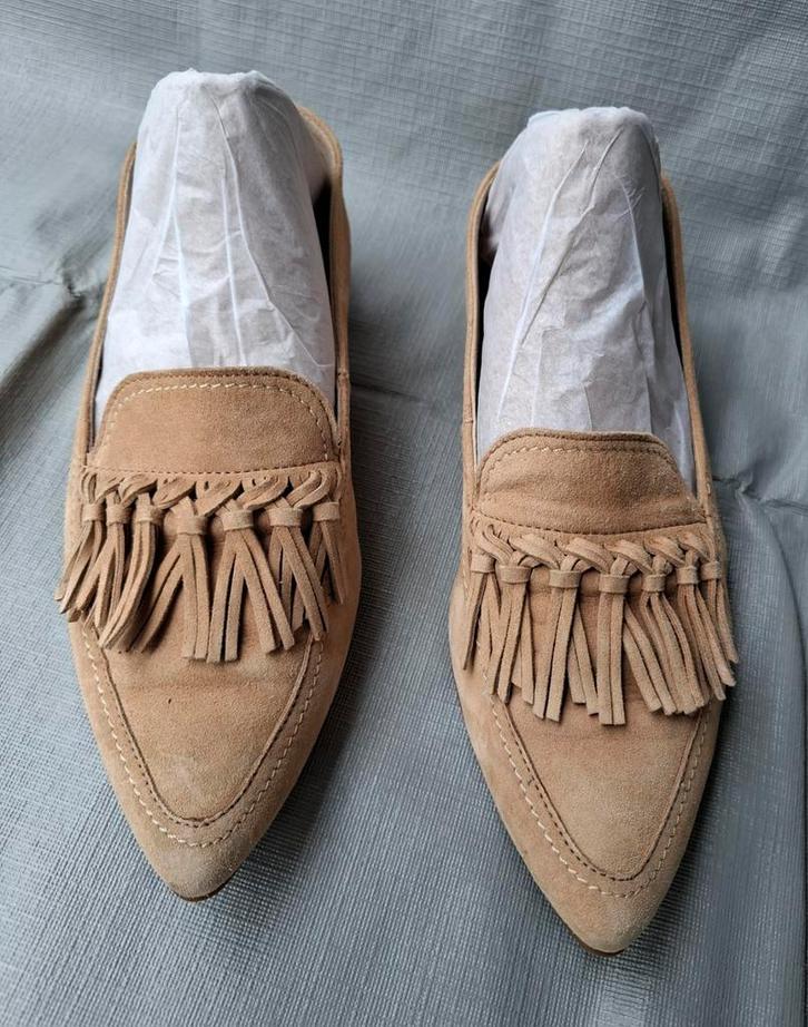 Paul Green Suède Loafers - Maat 36, Kleding | Dames, Schoenen, Zo goed als nieuw, Instappers, Beige, Ophalen of Verzenden
