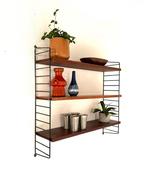 Vintage teakhouten wandrek, Nisse String ‘60, Huis en Inrichting, Woonaccessoires | Wandplanken en Boekenplanken, Ophalen of Verzenden
