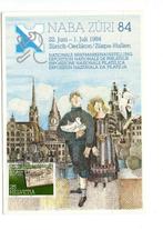 Zwitserland. Maximumkaart  NABA ZÜRI '84. met Mi. 1267, Verzenden, Briefkaart