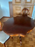 Antieke mohanie tafel plus 4 stoelen., Antiek en Kunst, Ophalen