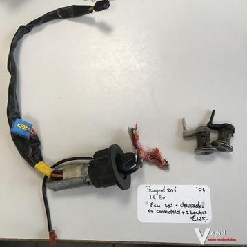 Peugeot 206 1.4 8v 2004   Ecu Set  , ECU , BSI , zekeringkas beschikbaar voor biedingen