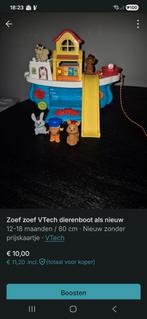 VTech Zoef Zoef Dierenboot - Zo Goed Als Nieuw!, Ophalen of Verzenden, Zo goed als nieuw, Auto, Met geluid