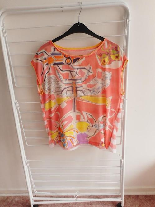 Leuke top van zijde Marc Cain mt ong 40, Kleding | Dames, Tops, Nieuw, Maat 38/40 (M), Roze, Zonder mouw, Ophalen of Verzenden