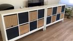 1x IKEA KALLAX vakkenkast incl. manden en onderstel/frame, Ophalen, 50 tot 100 cm, Zo goed als nieuw, Minder dan 100 cm