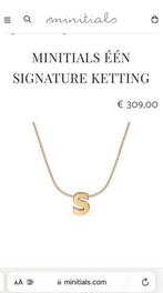 Minitials signature necklace letter S - 18 karaat ketting, Goud, Goud, Ophalen of Verzenden, Zo goed als nieuw