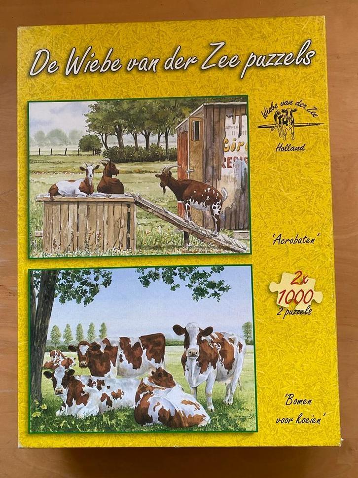 2 Wiebe van der Zee Puzzels - 1000 Stukjes - Nieuw, Hobby en Vrije tijd, Denksport en Puzzels, Zo goed als nieuw, Legpuzzel, 500 t/m 1500 stukjes