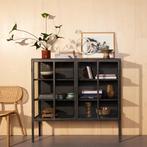 New Routz Vitrinekast Metaal, Industrieel, VT Wonen, 100 tot 150 cm, Ophalen of Verzenden, Zo goed als nieuw, Metaal