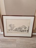 Schilderij 1977 Stal laareind, Ophalen, Zo goed als nieuw, Hout
