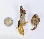 Vergulde broches Carven en Grosse, 2e helft 20e eeuw, Sieraden, Tassen en Uiterlijk, Overige materialen, Gebruikt, Ophalen of Verzenden