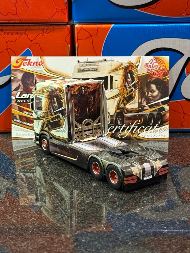 Tekno - Scania next gen longline Larödakeri, Ophalen of Verzenden, Zo goed als nieuw, Bus of Vrachtwagen, Tekno