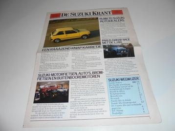 infokrant De Suzuki Krant, 1981 beschikbaar voor biedingen