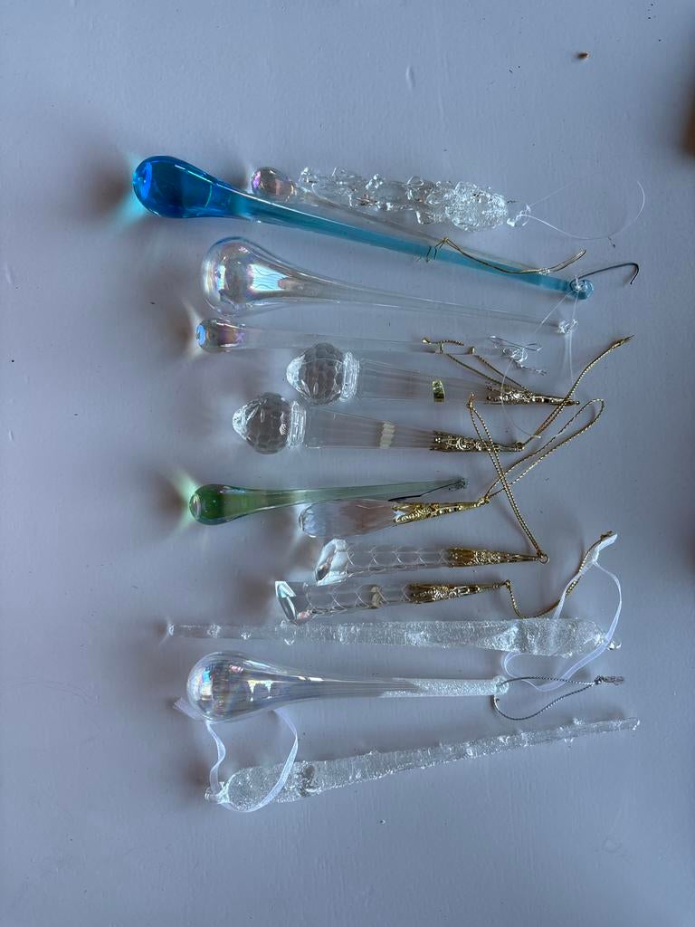 Kerstboomversiering Glas Druppels, Ophalen, Minder dan 30 watt, Soft of Flame, Overige typen