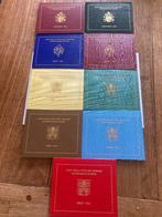 9 JAARSET'S VATICAAN. ALLEMAAL ZONDER MUNTEN !!!!, Postzegels en Munten, Munten | Europa | Euromunten, Ophalen, Vaticaanstad, Overige waardes