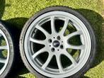 Mini R105 JCW Velgen 4x100, Ophalen, 18 inch, Gebruikt, Banden en Velgen
