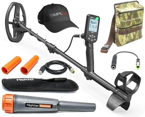 Nokta Simplex Lite Metaaldetector met Nokta pinpointer!, Hobby en Vrije tijd, Metaaldetectors, Nieuw, 30 cm of minder, Overige merken