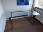 Glazen tafel bureautafel (L180cm, B 80cm, H 73cm), Ophalen, 50 tot 100 cm, 50 tot 75 cm, 150 tot 200 cm