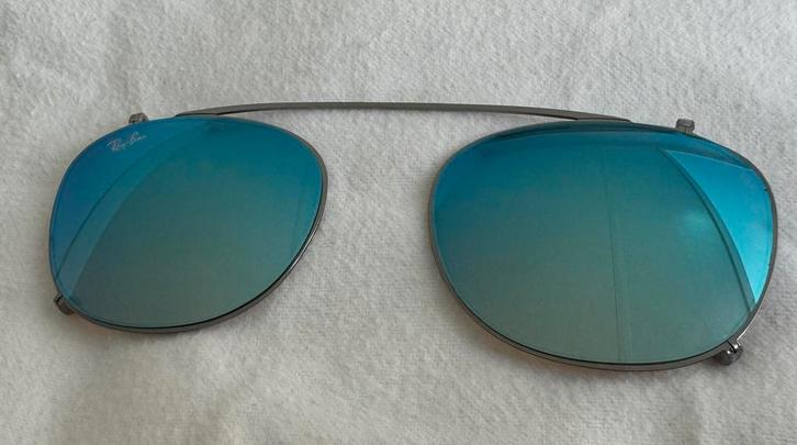 Ray Ban Clip-on zonnebril blauw Unisex, Sieraden, Tassen en Uiterlijk, Zonnebrillen en Brillen | Dames, Ophalen of Verzenden