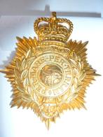 Royal Marines Helmplaat ceremoniële helm, Ophalen of Verzenden, Marine, Engeland, Embleem of Badge