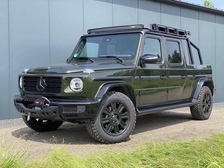 Mercedes-Benz G 500 G-klasse Pick-Up Ombouw Op Maat, Auto's, Mercedes-Benz, Bedrijf, G-Klasse, 4x4, ABS, Adaptive Cruise Control