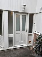 Witte prachtige voordeur met Glas, Gebruikt, 80 tot 100 cm, Ophalen of Verzenden, 200 tot 215 cm