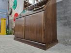 Jaren 50 Museum Vitrinekast | Vintage Vitrine Kast Duits, Huis en Inrichting, Kasten | Vitrinekasten, 100 tot 150 cm, Met deur(en)